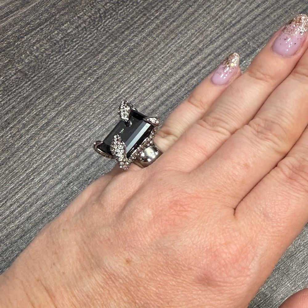 Swarovski Silver And Crystal Statement Ring (Size… - image 8
